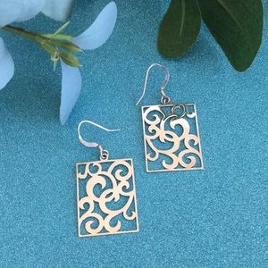 BARSE Sterling Silver Filigree Earrings